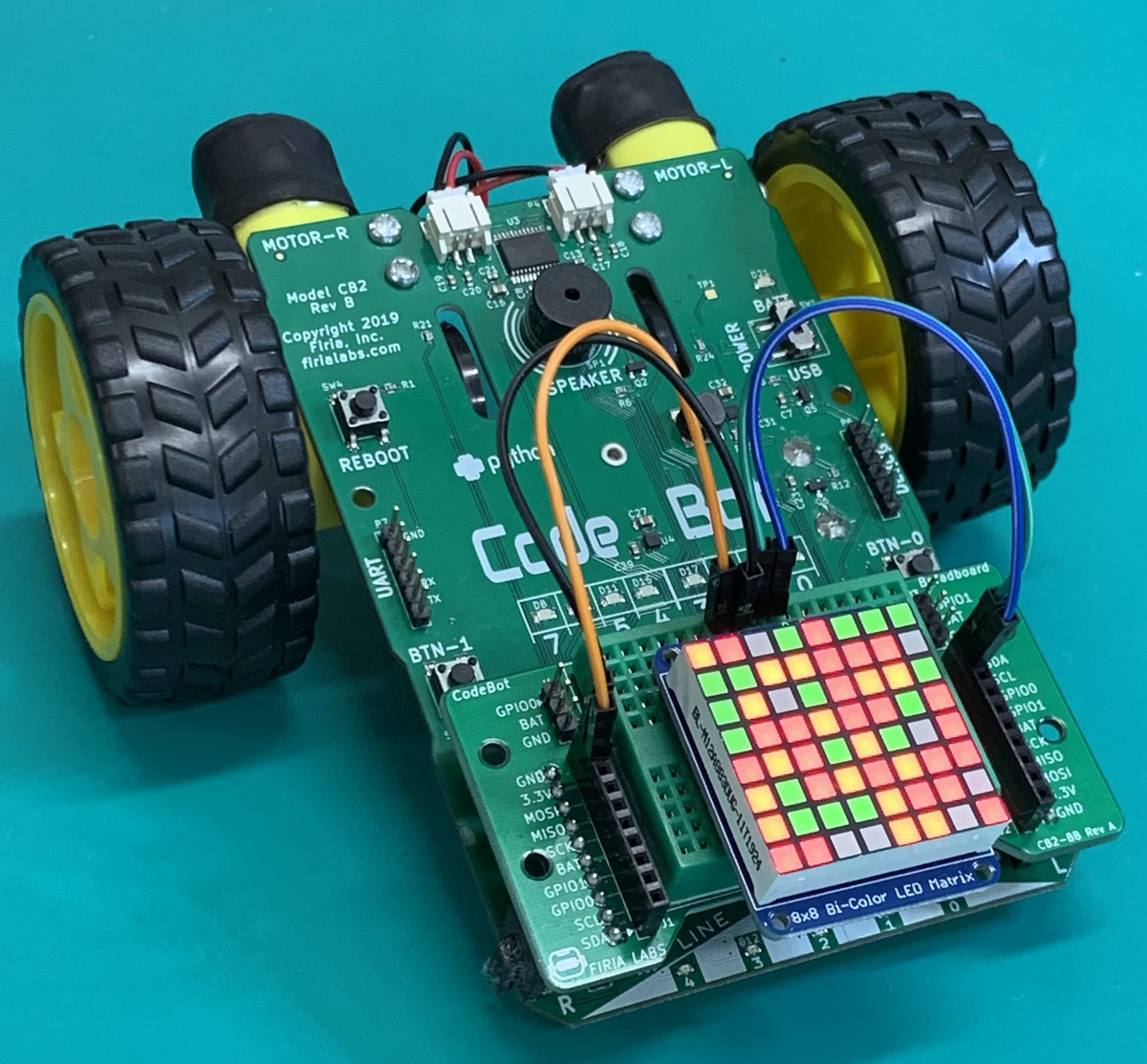 Codebots Decode I2C Displays on the CodeBot – Firia Labs