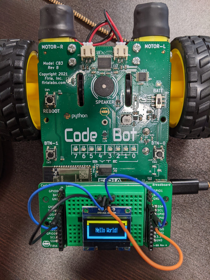 Updated OLED Display software for CB3